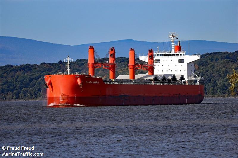 santa maria (Bulk Carrier) - IMO 9675779, MMSI 564118000, Call Sign 9V2430 under the flag of Singapore