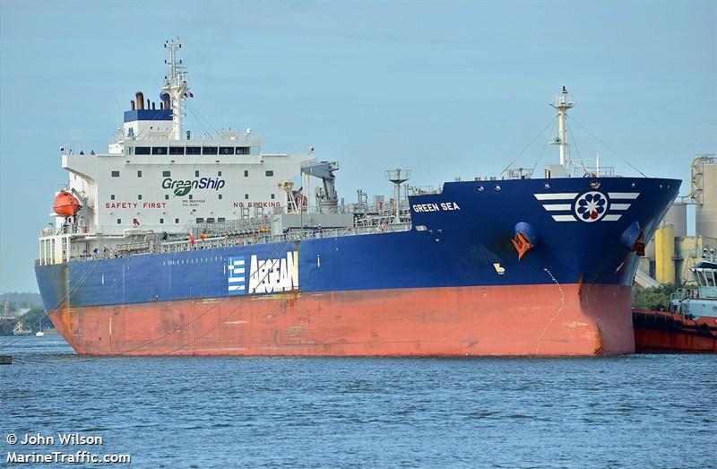 green sea (Chemical/Oil Products Tanker) - IMO 9669926, MMSI 636016291, Call Sign D5FK3 under the flag of Liberia