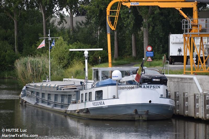 velusia (Cargo ship) - IMO , MMSI 205212190, Call Sign PD3757 under the flag of Belgium