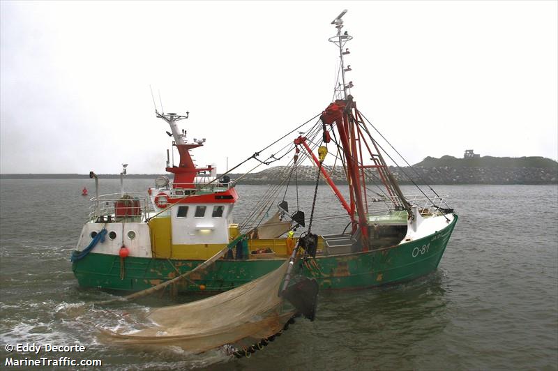 o81 jaidy (Fishing vessel) - IMO , MMSI 205768000, Call Sign OPDC under the flag of Belgium