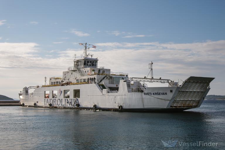 sveti krsevan (Passenger/Ro-Ro Cargo Ship) - IMO 9326562, MMSI 238151640, Call Sign 9AA2126 under the flag of Croatia