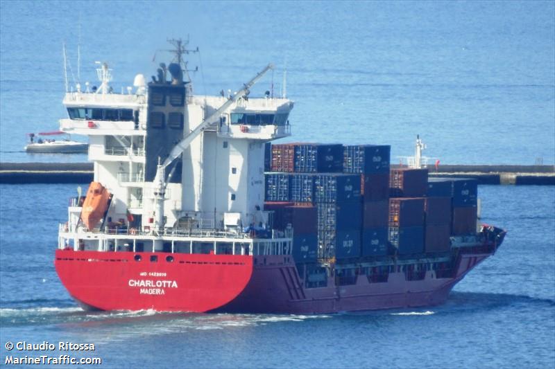 charlotta (Container Ship) - IMO 9429209, MMSI 255806308, Call Sign CQAY2 under the flag of Madeira