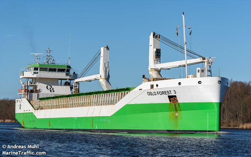 oslo forest 3 (General Cargo Ship) - IMO 9534468, MMSI 257126000, Call Sign LALS8 under the flag of Norway