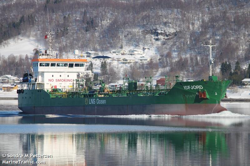 isfjord (Chemical/Oil Products Tanker) - IMO 9190200, MMSI 257677000, Call Sign LALT8 under the flag of Norway