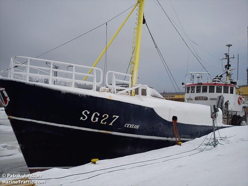 sg 27 ceylon (Fishing vessel) - IMO , MMSI 265746000, Call Sign SDYB under the flag of Sweden