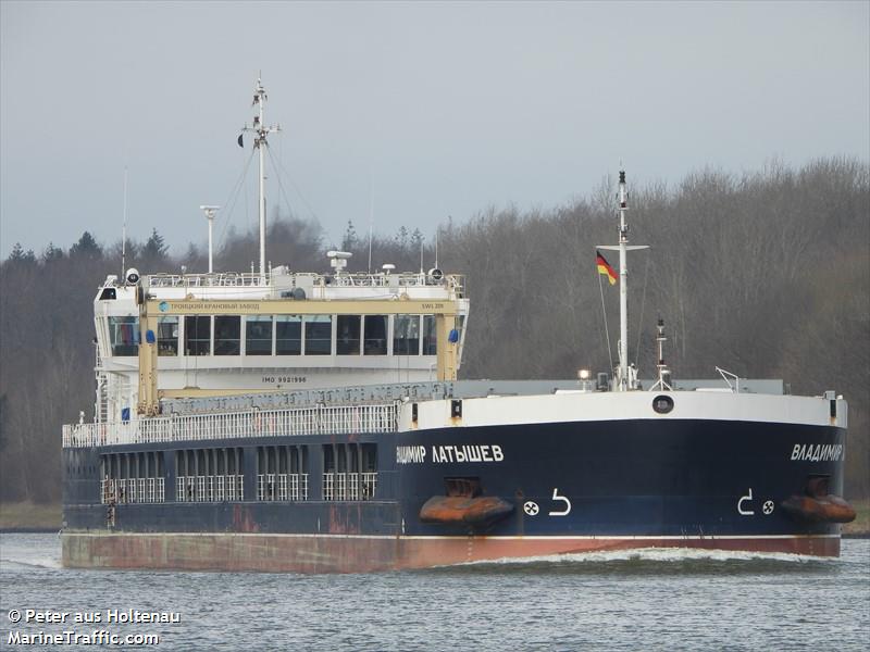 vladimir latyshev (General Cargo Ship) - IMO 9921996, MMSI 273213790, Call Sign UBEV8 under the flag of Russia