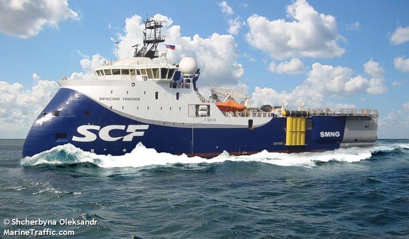 vyacheslav tikhonov (Research Vessel) - IMO 9538115, MMSI 273350140, Call Sign UBSH6 under the flag of Russia