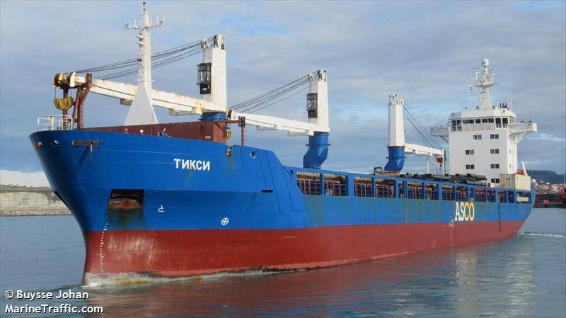 tiksy (General Cargo Ship) - IMO 8821802, MMSI 273396870, Call Sign UFVH under the flag of Russia