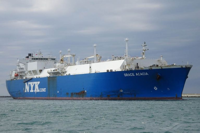 grace acacia (LNG Tanker) - IMO 9315707, MMSI 308136000, Call Sign C6UU9 under the flag of Bahamas