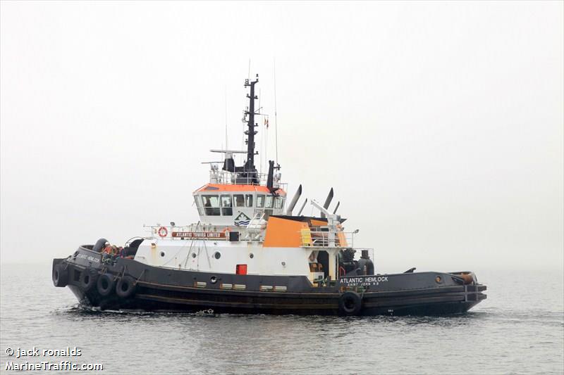 atlantic hemlock (Tug) - IMO 9127588, MMSI 316163000, Call Sign CFD8488 under the flag of Canada