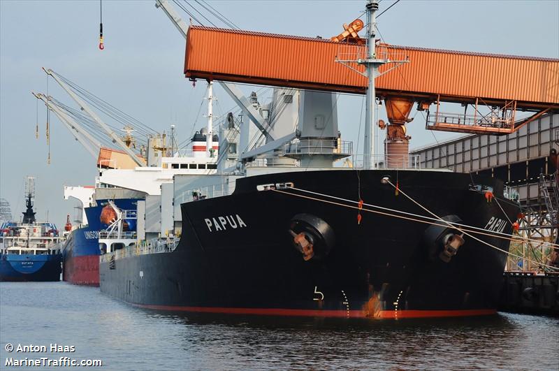 papua (Bulk Carrier) - IMO 9266906, MMSI 319122500, Call Sign ZGHA4 under the flag of Cayman Islands