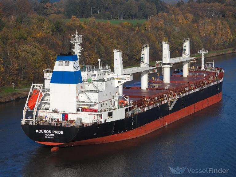 kouros pride (Bulk Carrier) - IMO 9520637, MMSI 351658000, Call Sign HOPL under the flag of Panama