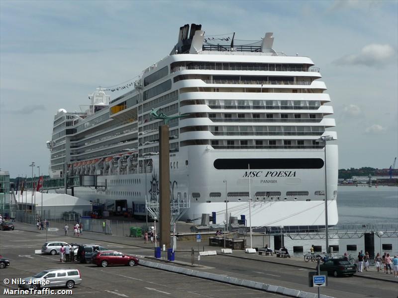 msc poesia (Passenger (Cruise) Ship) - IMO 9387073, MMSI 355931000, Call Sign 3EPL4 under the flag of Panama