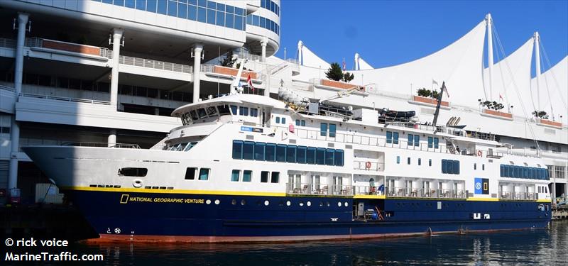 nat geo venture (Passenger (Cruise) Ship) - IMO 9799044, MMSI 369358000, Call Sign WDK4393 under the flag of United States (USA)