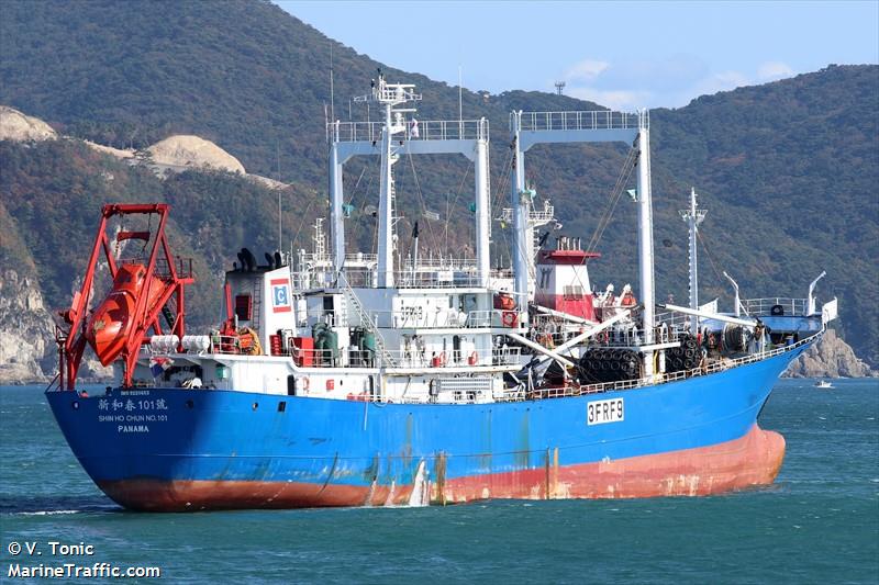 shin ho chun no.101 (Fish Carrier) - IMO 9220653, MMSI 374048000, Call Sign 3FRF9 under the flag of Panama