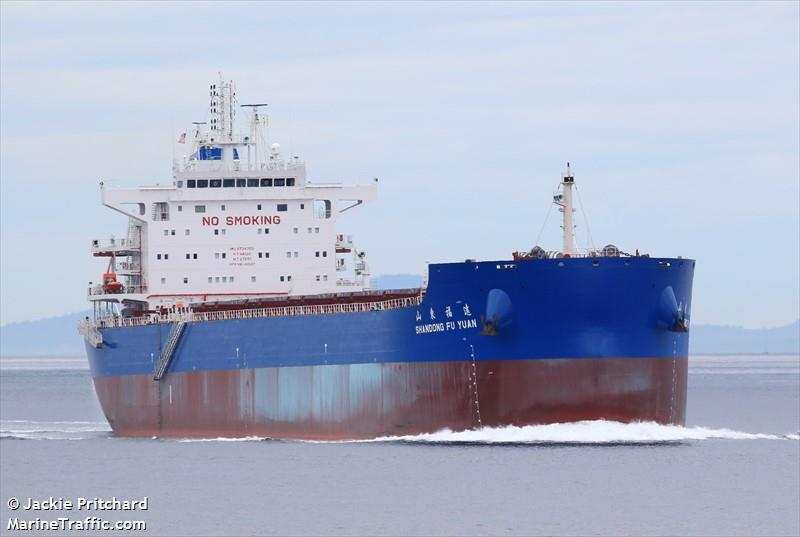 shandong fu yuan (Bulk Carrier) - IMO 9734769, MMSI 477168800, Call Sign VRRU9 under the flag of Hong Kong