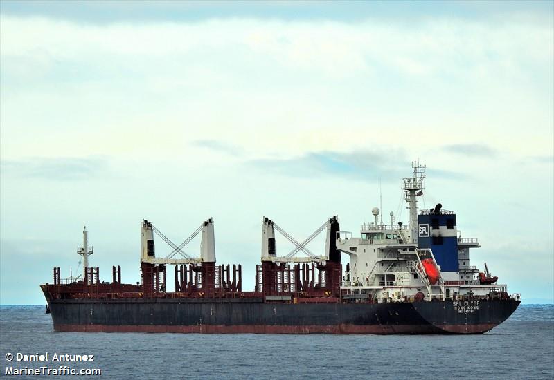 sfl clyde (Bulk Carrier) - IMO 9455911, MMSI 477305400, Call Sign VRLH9 under the flag of Hong Kong