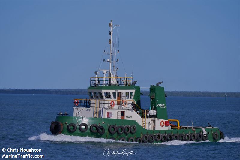 agros (Tug) - IMO 9506643, MMSI 503586800, Call Sign VJN3658 under the flag of Australia