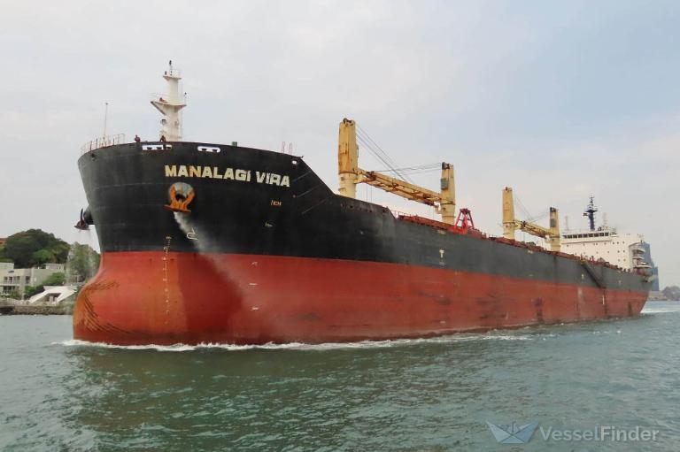 manalagi vira (Bulk Carrier) - IMO 9456159, MMSI 525900437, Call Sign YDAJ2 under the flag of Indonesia