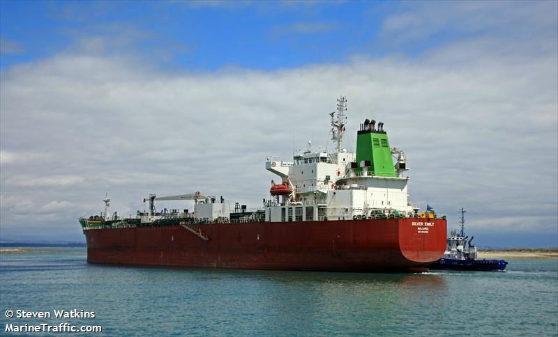 silver emily (Chemical/Oil Products Tanker) - IMO 9682356, MMSI 538005680, Call Sign V7FZ5 under the flag of Marshall Islands