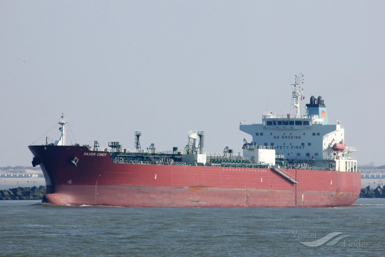 silver cindy (Chemical/Oil Products Tanker) - IMO 9682368, MMSI 538005746, Call Sign V7GQ3 under the flag of Marshall Islands