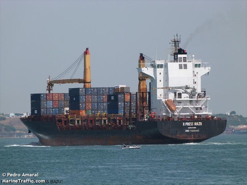 x-press irazu (Container Ship) - IMO 9323493, MMSI 563056800, Call Sign 9V8331 under the flag of Singapore