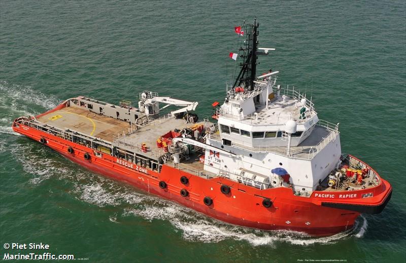 pacific rapier (Offshore Tug/Supply Ship) - IMO 9340037, MMSI 565149000, Call Sign 9V5943 under the flag of Singapore