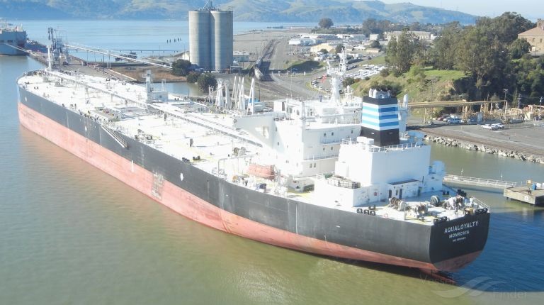 aqualoyalty (Crude Oil Tanker) - IMO 9594664, MMSI 636015177, Call Sign A8ZC6 under the flag of Liberia