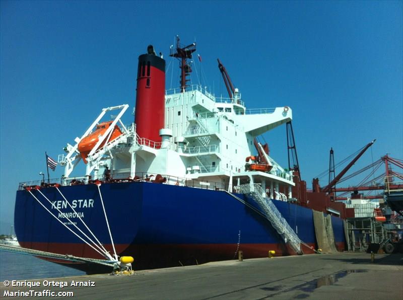 ken star (Bulk Carrier) - IMO 9619593, MMSI 636015780, Call Sign D5CT9 under the flag of Liberia