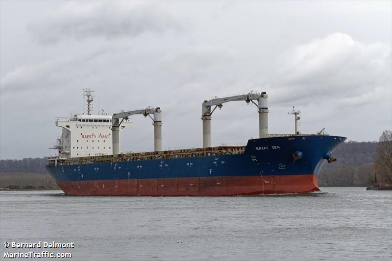 great sea (General Cargo Ship) - IMO 9423566, MMSI 636020076, Call Sign A8UQ8 under the flag of Liberia