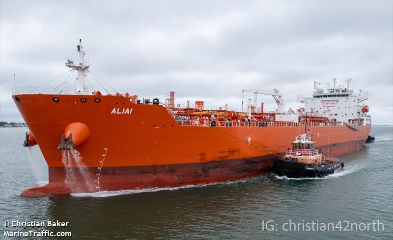 aliai (Chemical/Oil Products Tanker) - IMO 9884813, MMSI 636020452, Call Sign D5ZH7 under the flag of Liberia