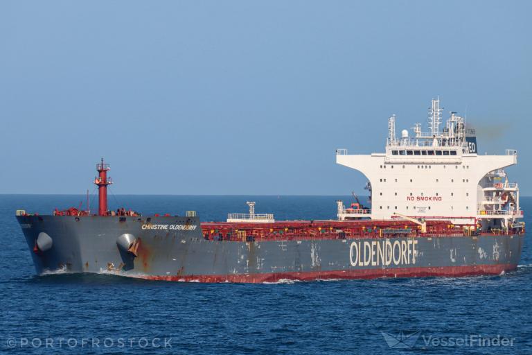 christine oldendorff (Bulk Carrier) - IMO 9537898, MMSI 636092028, Call Sign A8VO3 under the flag of Liberia