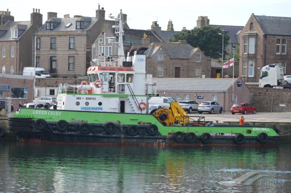 green chief (Tug) - IMO 8008163, MMSI 671219100, Call Sign 5VHS2 under the flag of Togolese Rep