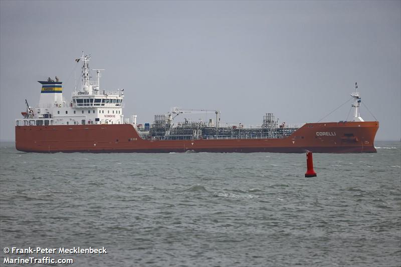 corelli (Chemical/Oil Products Tanker) - IMO 9866926, MMSI 210067000, Call Sign 5BPL5 under the flag of Cyprus