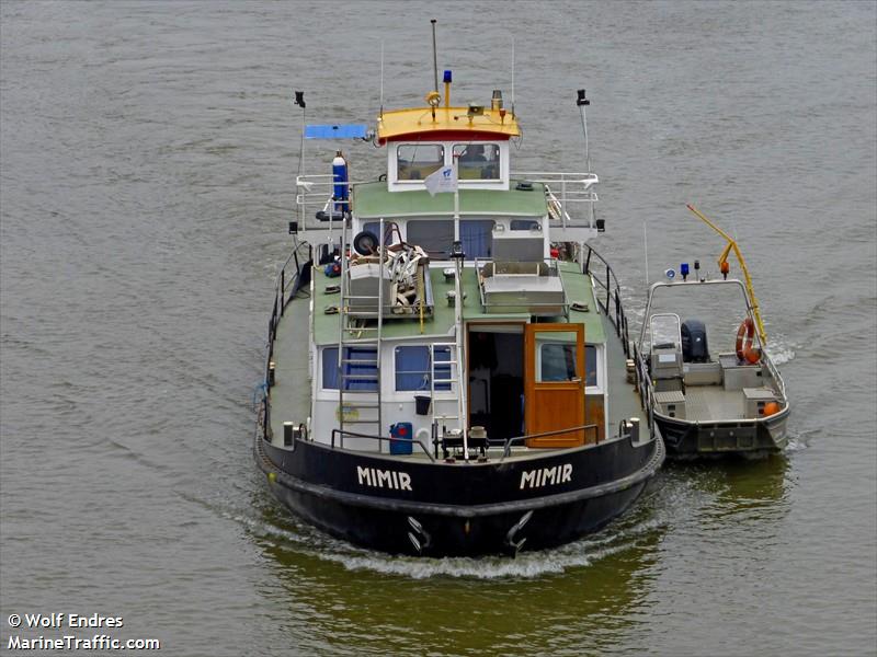 mimir (Dredging or UW ops) - IMO , MMSI 211753610, Call Sign DC2089 under the flag of Germany