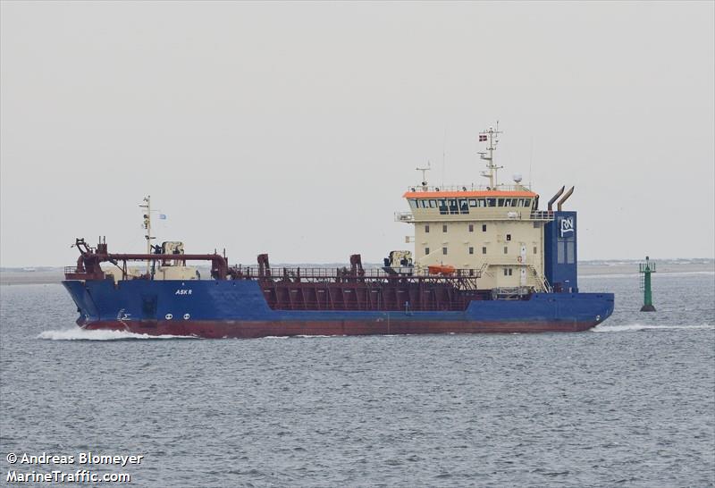 ask r (Hopper Dredger) - IMO 9896036, MMSI 219027308, Call Sign OYXB2 under the flag of Denmark