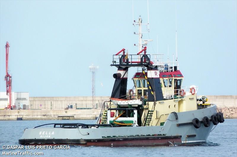 sella (Tug) - IMO 9036167, MMSI 224174240, Call Sign EAGO under the flag of Spain