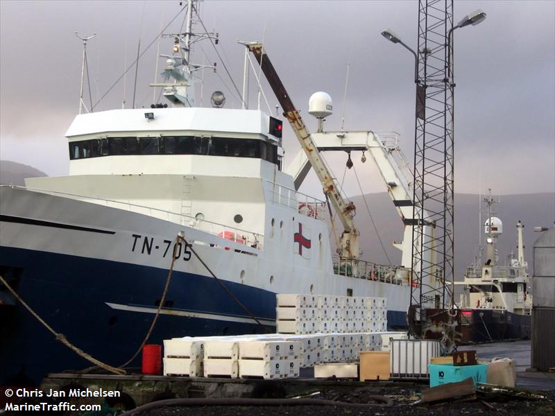 brestir (Fishing Vessel) - IMO 8516811, MMSI 231084000, Call Sign OW2387 under the flag of Faeroe Islands