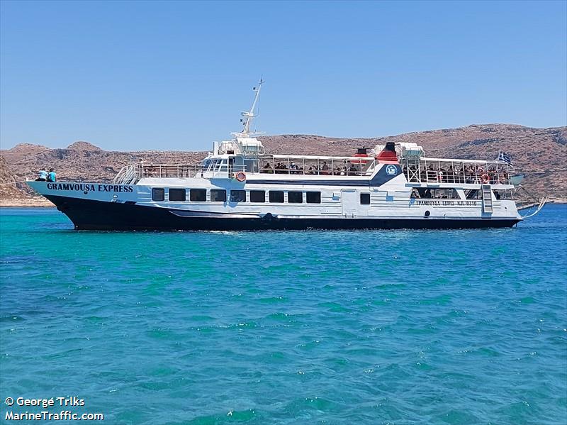 gramvousa express (Passenger Ship) - IMO 8870724, MMSI 237038900, Call Sign SX3458 under the flag of Greece