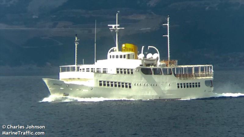 neraida (Passenger/General Cargo Ship) - IMO 5249285, MMSI 239805500, Call Sign SVA5400 under the flag of Greece