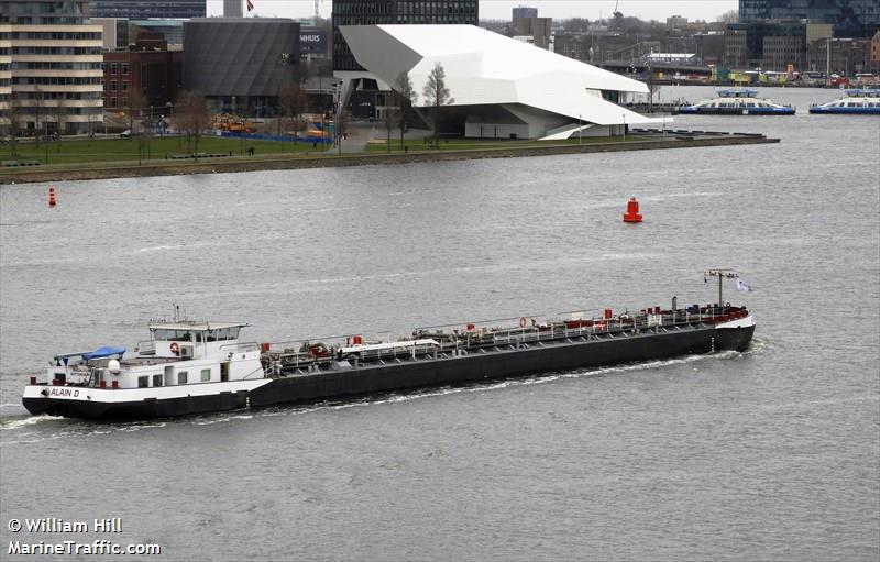 alain d (Tanker) - IMO , MMSI 244192305, Call Sign PA6466 under the flag of Netherlands