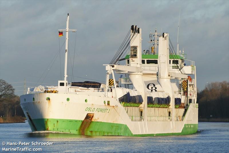 oslo forest 2 (General Cargo Ship) - IMO 9534456, MMSI 257483000, Call Sign LALR8 under the flag of Norway