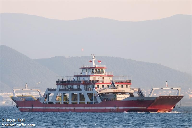 muradiye (Passenger/Ro-Ro Cargo Ship) - IMO 8989549, MMSI 271043395, Call Sign TCVQ7 under the flag of Turkey