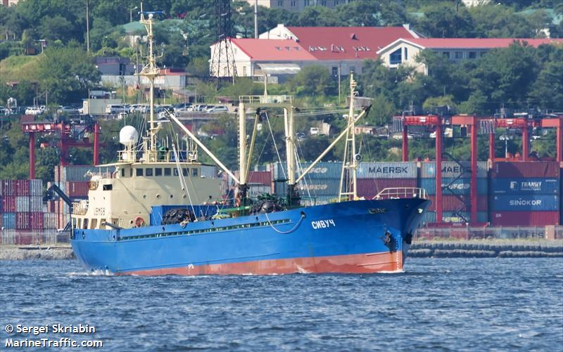 sivuch (Refrigerated Cargo Ship) - IMO 7723027, MMSI 273356010, Call Sign UBMG8 under the flag of Russia