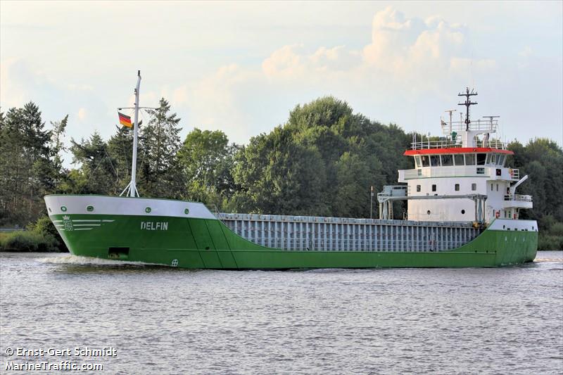 delfin (General Cargo Ship) - IMO 9173161, MMSI 275510000, Call Sign YLRA under the flag of Latvia