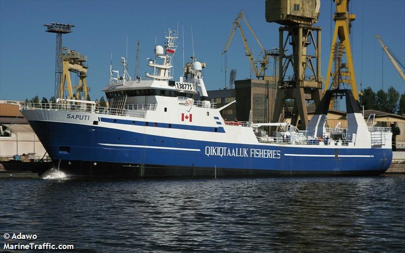 fv saputi (Fishing Vessel) - IMO 8516809, MMSI 316013290, Call Sign XJAQ under the flag of Canada