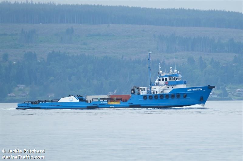 sovereign (Offshore Tug/Supply Ship) - IMO 8003149, MMSI 367546770, Call Sign WDG5448 under the flag of United States (USA)