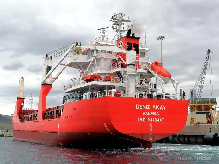 deniz akay (General Cargo Ship) - IMO 9349447, MMSI 370097000, Call Sign HOQI under the flag of Panama