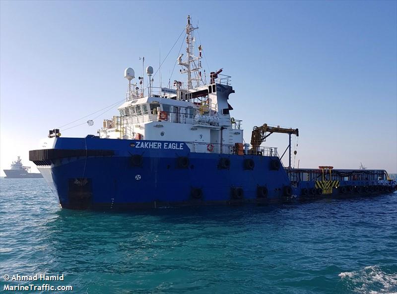 zakher eagle (Offshore Tug/Supply Ship) - IMO 9488463, MMSI 375136000, Call Sign J8B5604 under the flag of St Vincent & Grenadines