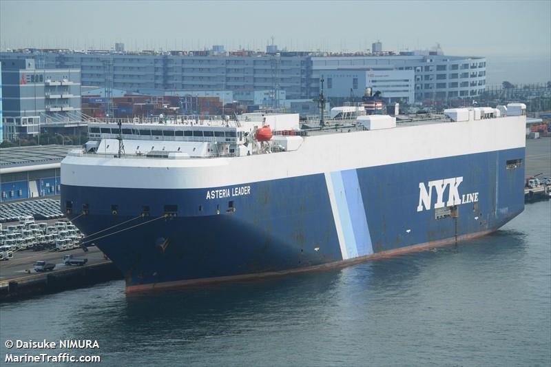 asteria leader (Vehicles Carrier) - IMO 9531741, MMSI 431024000, Call Sign 7KIE under the flag of Japan